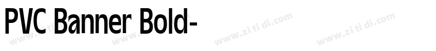 PVC Banner Bold字体转换